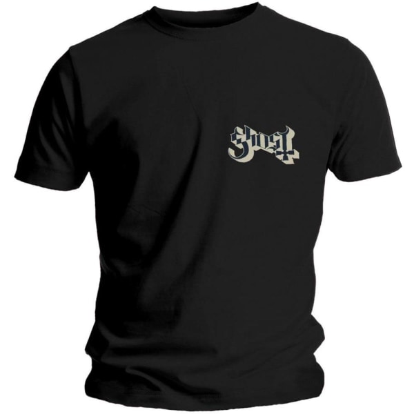 Ghost Unisex Vuxen Logotyp T-shirt XXL Svart Black XXL