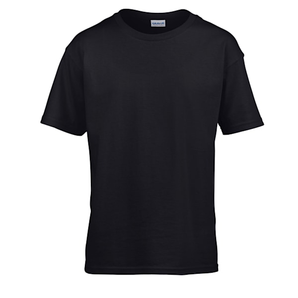 Gildan SoftStyle Ringspun T-shirt för barn 5-6 år Svart Black 5-6 Years