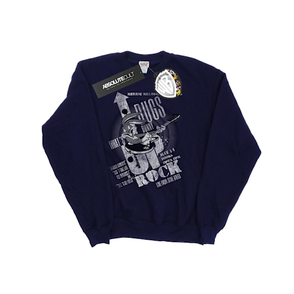 Looney Tunes Herr Bugs Bunny What´s Up Rock Sweatshirt L Marinblå B Navy Blue L