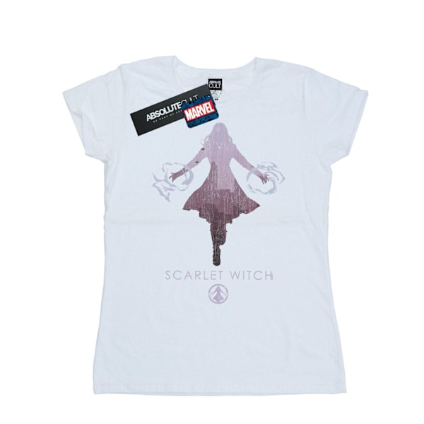 Marvel Dam/Kvinnor Scarlet Witch Silhouette Bomull T-shirt S White S