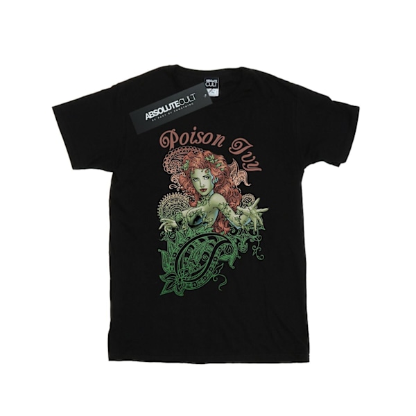 DC Comics Girls Poison Ivy Paisley Bomull T-shirt 7-8 år Bla Black 7-8 Years