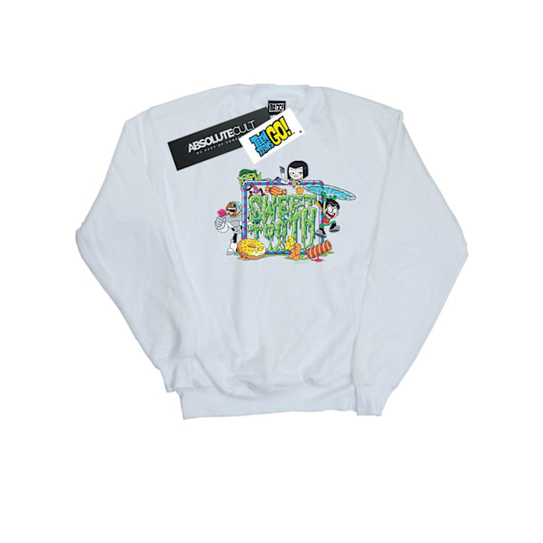 DC Comics Boys Teen Titans Go Sweet Tooth Sweatshirt 5-6 år White 5-6 Years