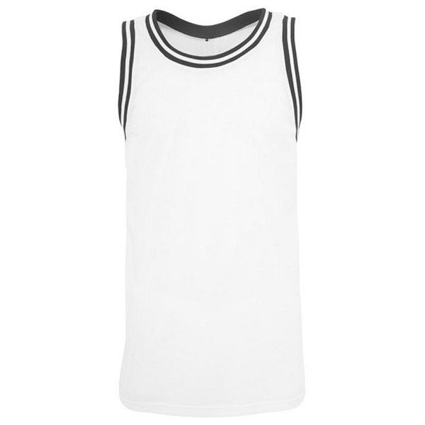 Bygg ditt varumärke herr mesh tank top M vit/svart White/Black M