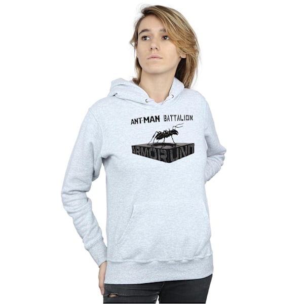 Marvel Dam/Kvinnor Ant-Man Bataljon Hoodie XL Heather Grey Heather Grey XL