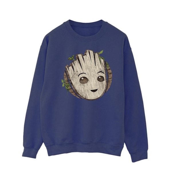 Marvel Mens I Am Groot Trähuvud Sweatshirt XXL Marinblå Navy Blue XXL