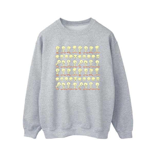 Looney Tunes Tweety Repeat Sweatshirt för män, S, Sports Grey Sports Grey S