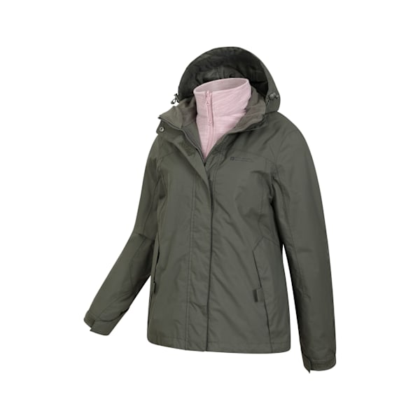 Mountain Warehouse Dam/Damer Storm 3 i 1 Vattentät Jacka Green 14 UK