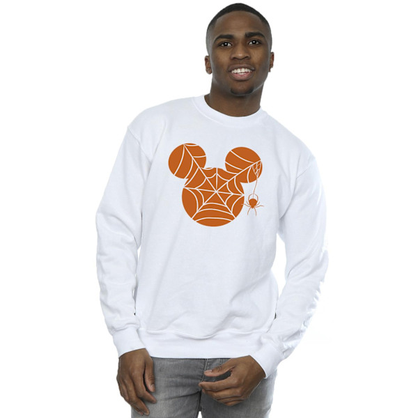 Mickey Mouse Herr Cobweb Sweatshirt L Vit White L