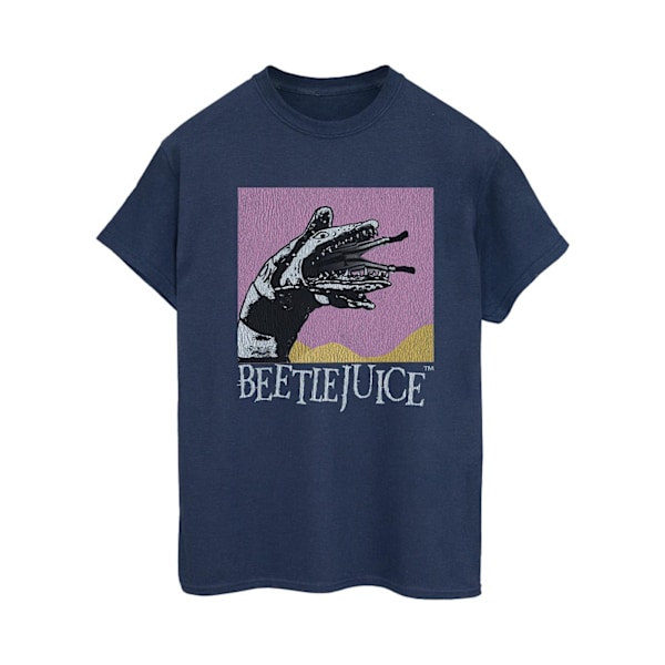 Beetlejuice Dam/Kvinnor Sandmask Orm Sandmask Bomulls Boyfriend Navy Blue L