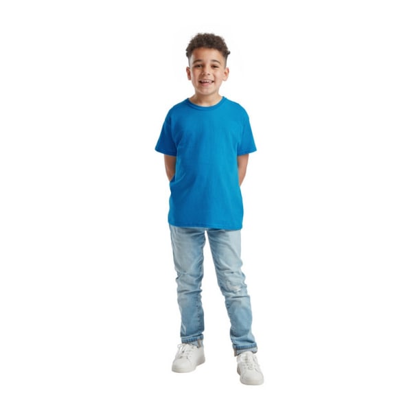 Fruit of the Loom Barn/Barn Original T-shirt 9-11 år Azur Azure Blue 9-11 Years