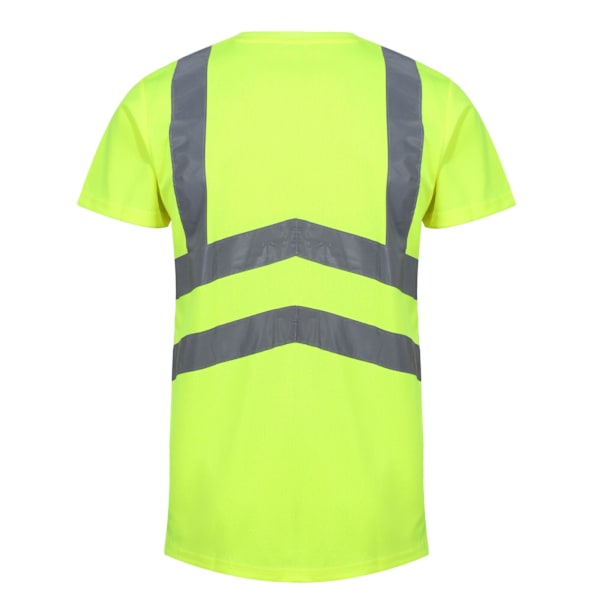 Regatta Pro High-Vis T-shirt med korta ärmar för män, 3XL, gul/marinblå Yellow/Navy 3XL