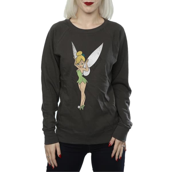 Tinkerbell Dam Klassisk Sweatshirt XL Ljus Grafit Light Graphite XL