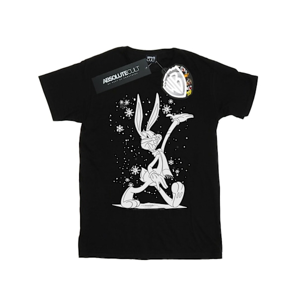 Looney Tunes Boys Bugs Bunny Let It Snow T-Shirt 9-11 år Svart Black 9-11 Years