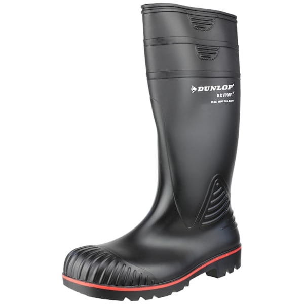 Dunlop Acifort Unisex Tunga Stövlar med Fullt Säkerhetsskydd A Black 40 EUR