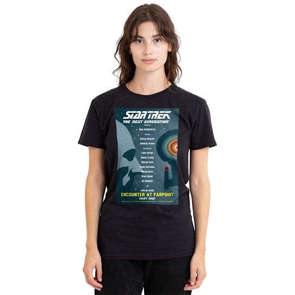 Star Trek Unisex Vuxen The Next Generation Säsong 1 Avsnitt 1 T-shirt Black L
