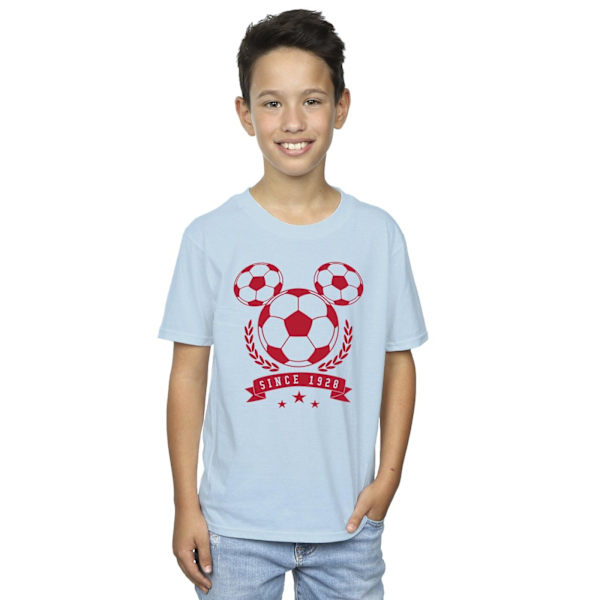 Disney Boys Mickey Football Head T-Shirt 9-11 år Baby Blue Baby Blue 9-11 Years