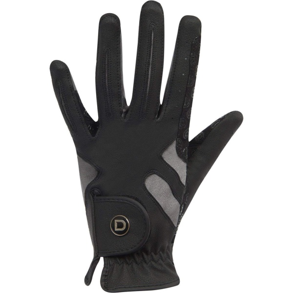 Dublin Unisex Cool-it Gel Touch Fastening Riding Gloves Large B Black/Grey Large