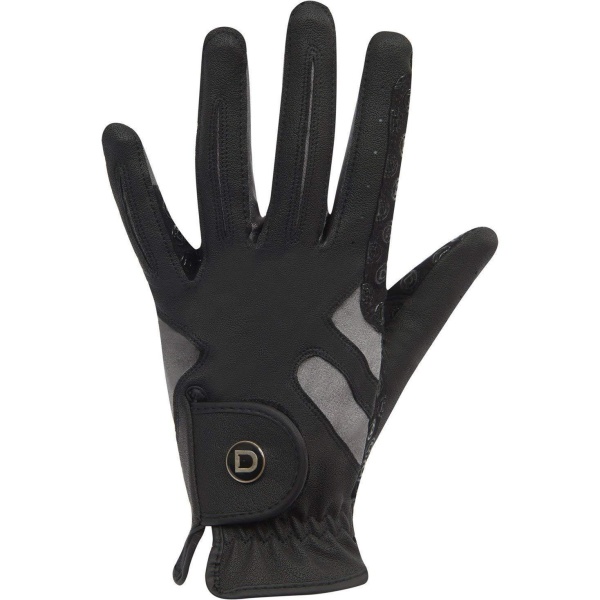 Dublin Unisex Cool-it Gel Touch Fastening Riding Gloves Xlarge Black/Grey Xlarge