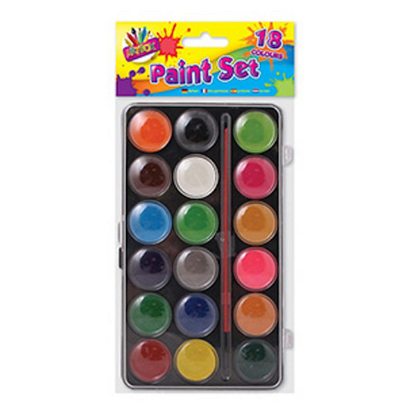 ArtBox 18-färgers färgburk med pensel, en storlek, flerfärgad Multicoloured One Size