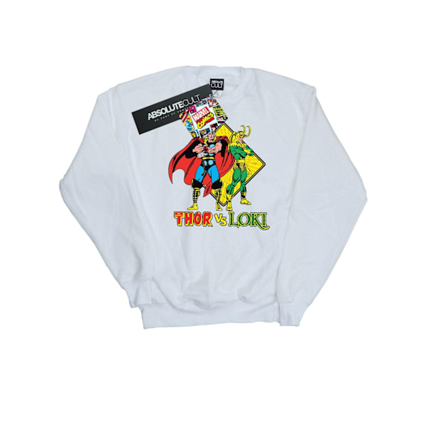 Marvel Herr Thor Vs Loki Sweatshirt 4XL Vit White 4XL
