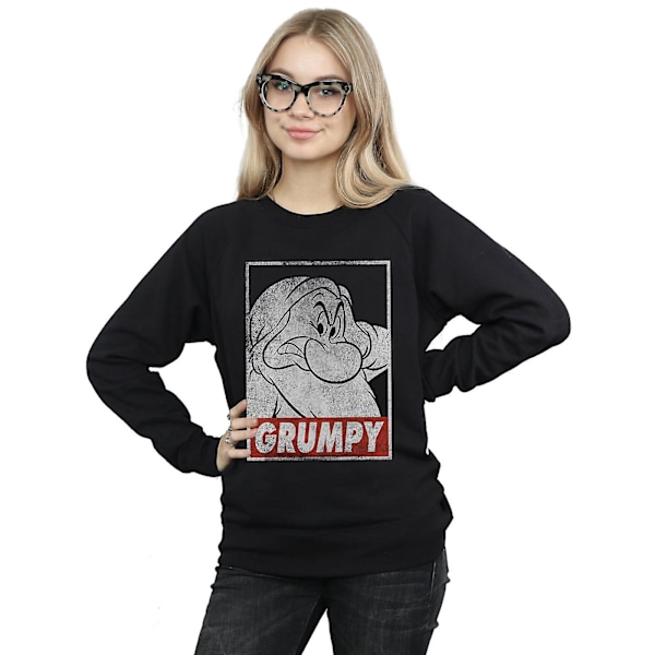 Snövit och de sju dvärgarna Dam/Dam Grumpy Poster Sweatshirt Black XXL