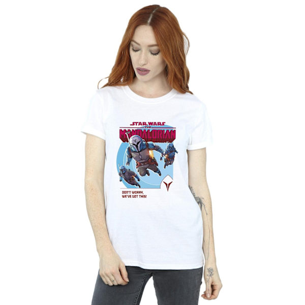 Star Wars Dam/Damer The Mandalorian We´ve Got This Bomull Boyfriend T-Shirt S Vit White S