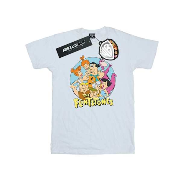 The Flintstones Boys Group Circle T-Shirt 3-4 år Vit White 3-4 Years