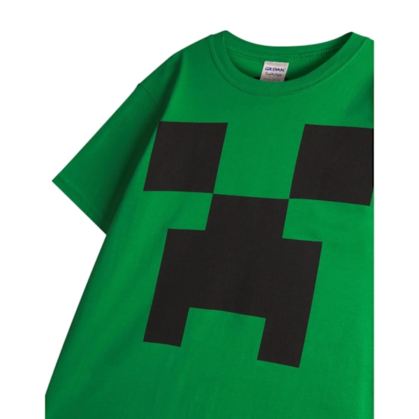 Minecraft T-shirt med korta ärmar för pojkar 5-6 år Grön Green 5-6 Years