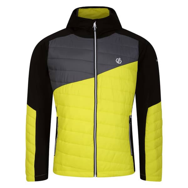 Dare 2B Herr Touring Kontrastpanel Hybridjacka L Neon Spring Neon Spring/Black L