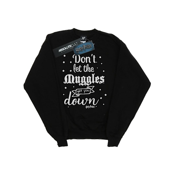 Harry Potter Tjejer Låt Inte Muggarna Sweatshirt 7-8 År B Black 7-8 Years