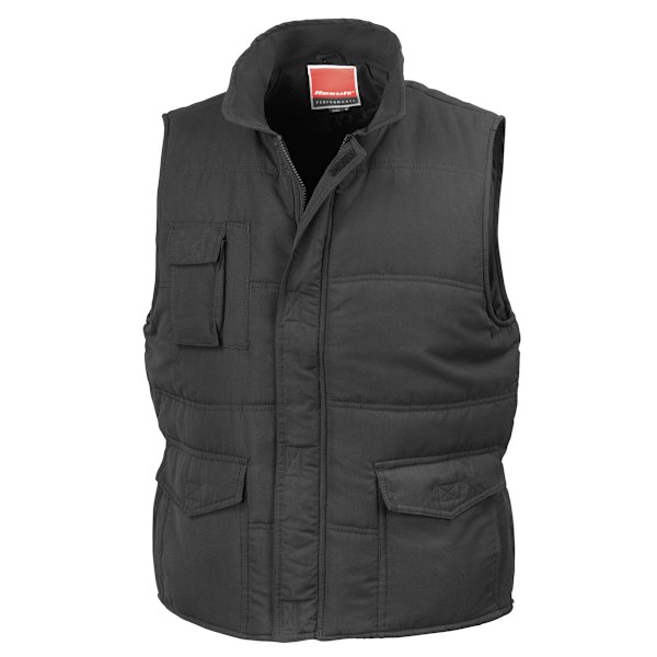 Result Herr Mid-Weight Bodywarmer Dusch- och Vindtät Jacka Black 4XL