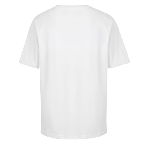 Pretty Green Herr T-shirt med abstrakt logotyp L Vit White L