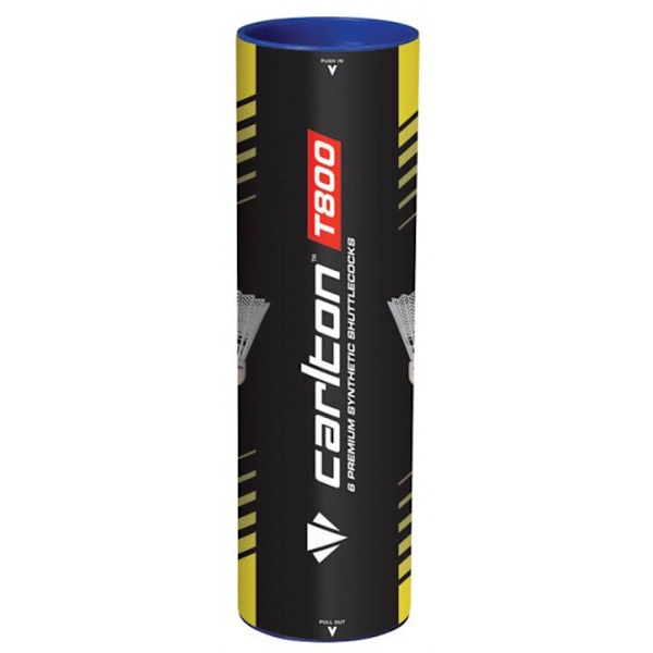Dunlop-Slazenger Carlton T800 Badmintonbollar (6-pack) One Size White One Size