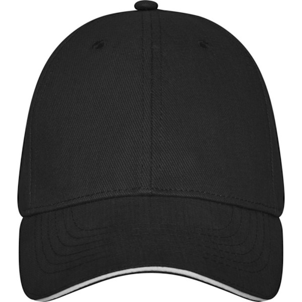 Elevate Unisex Adult Darton Sandwich 6 Panel Cap One Size Solid Solid Black One Size
