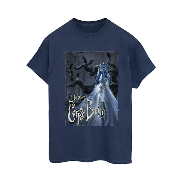 Corpse Bride Dam/Dam Bröllopsklänning Poster Bomulls Boyfriend Navy Blue 5XL