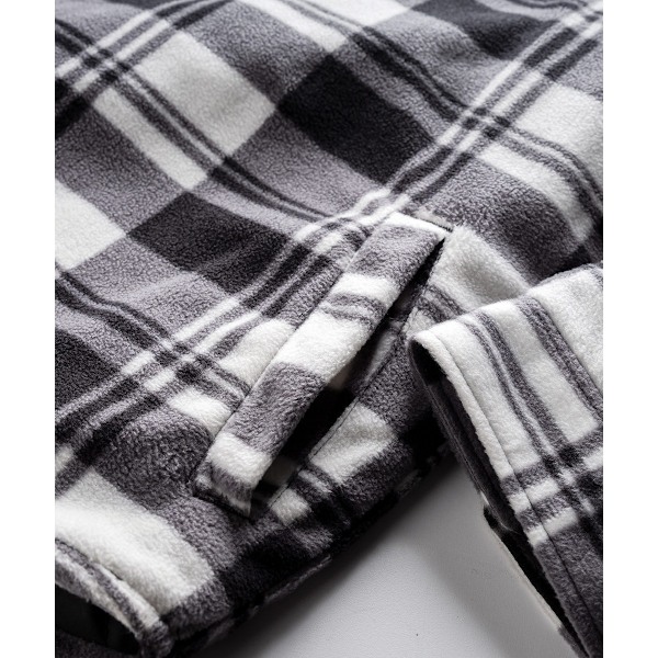 Scruffs Herr Rutig Vadderad Skjorta XXL Svart/Vit Black/White XXL