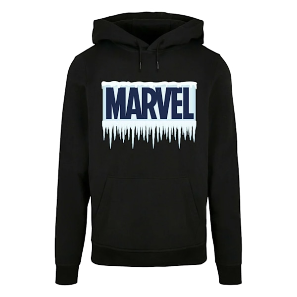 Marvel Dam/Kvinnor Ishockeylogga Hoodie 4XL Svart Black 4XL