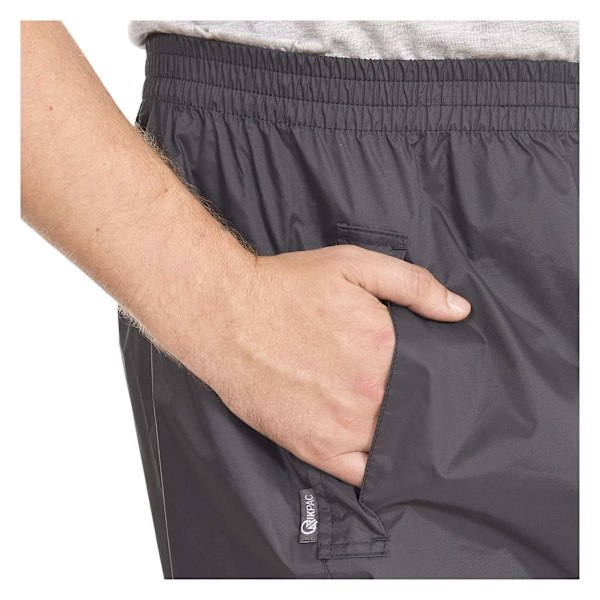 Trespass Vuxen Unisex Qikpac Overtrousers/Bottoms M Flint Flint M