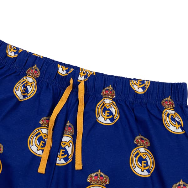 Real Madrid CF Herr Vapen Kortärmad Lång Pyjamasset M Vit White/Blue M
