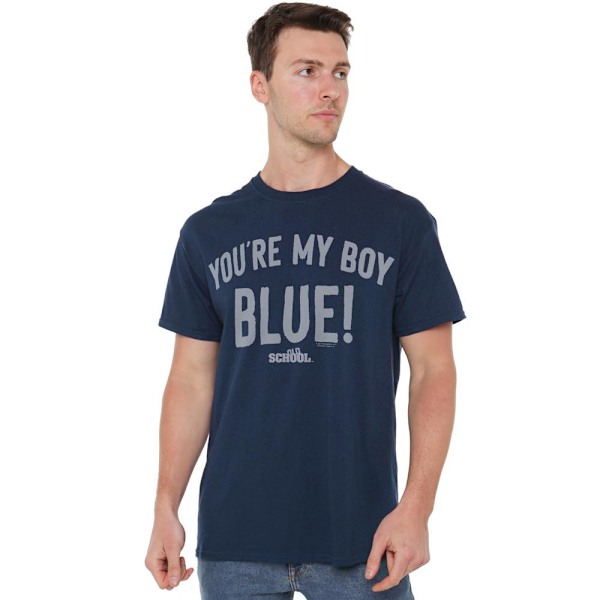 Old School Herr My Boy Blå T-shirt S Marinblå Navy S