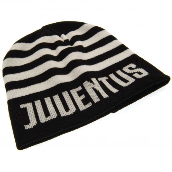 Juventus FC Randig mössa One Size Svart/Vit Black/White One Size