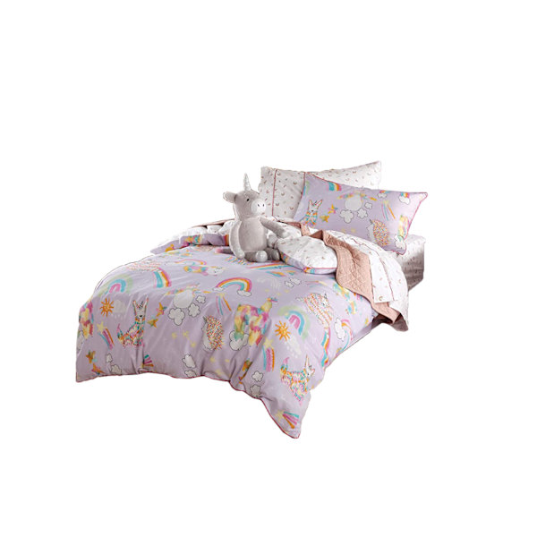 Linen House Barn/Barn Unicorniverse Påslakan Set Enkelsäng Lilac Single
