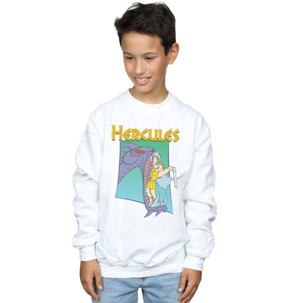 Disney Boys Hercules Hydra Fight Sweatshirt 5-6 år Vit White 5-6 Years