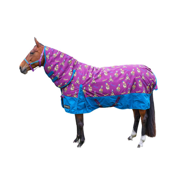 StormX Thelwell Collection Pony Friends Standard-Neck Horse Tur Imperial Purple/Pacific Blue 5´ 9