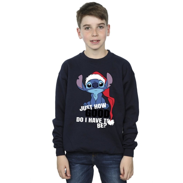 Disney Boys Lilo & Stitch Just How Good Sweatshirt 12-13 år Navy Blue 12-13 Years