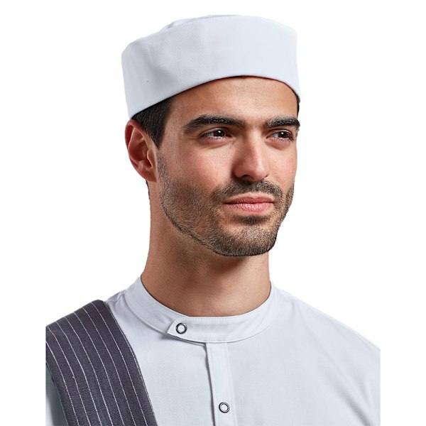 Premier Unisex Vuxen Turn Up Kockmössa M Vit White M