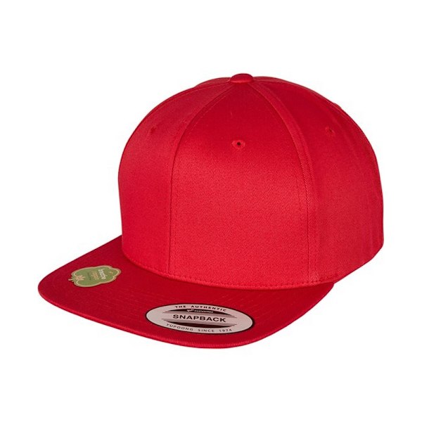 Flexfit by Yupoong Unisex ekologisk bomull Snapback keps One Size Red One Size