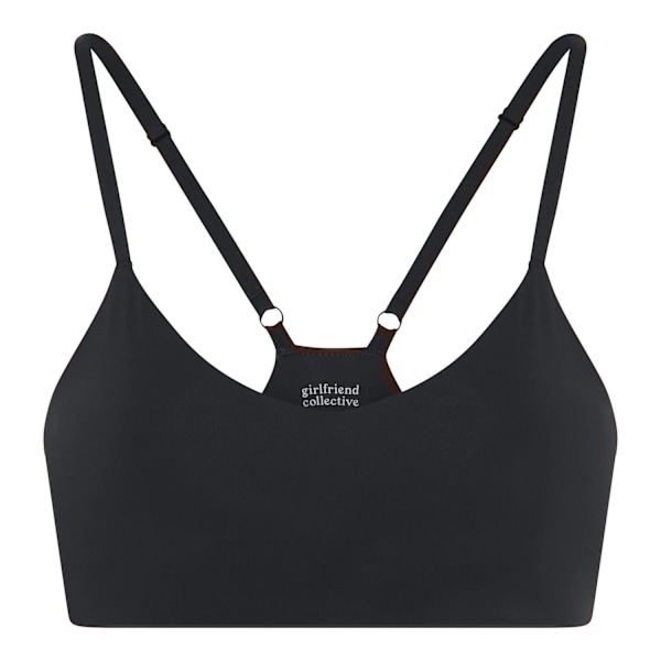 Girlfriend Collective V-ringad Bralette för Kvinnor/Dam XXL Raven Raven XXL