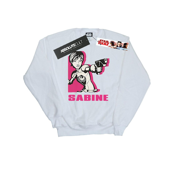 Star Wars Dam/Damer Rebel Sabine Sweatshirt L Vit White L