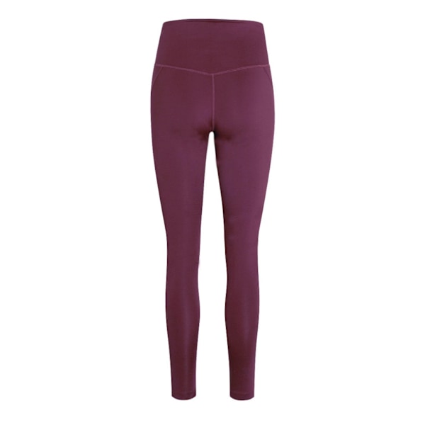 Girlfriend Collective Dam Leggings med Fickor, Hög Midja, Lång Plum L